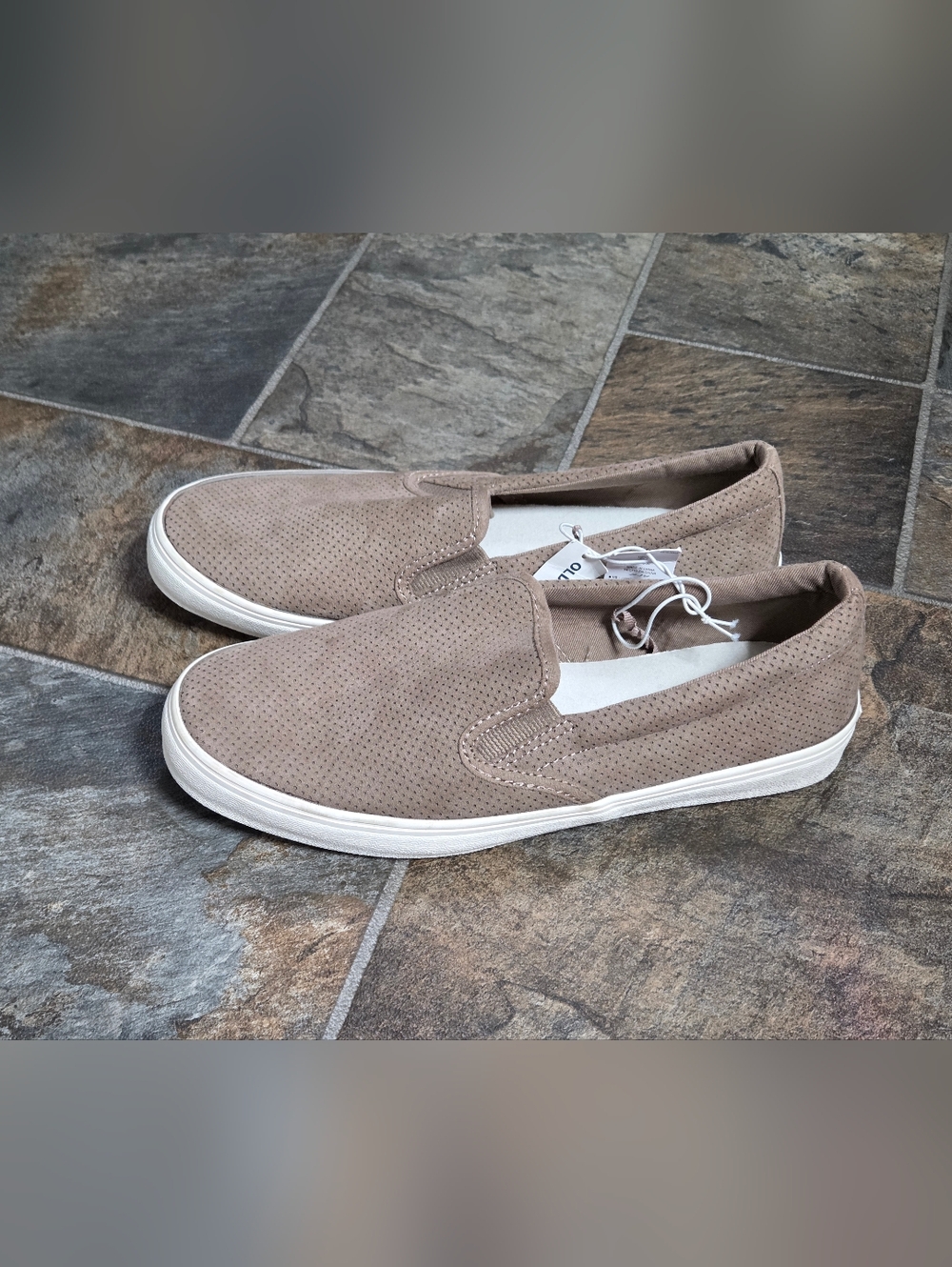 Women's Slip-On Casual Sneakers From Old Navy- Taupe. Size 7. NWT.